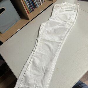 Womens Size 14 Kick-Flare Seven White Jeans